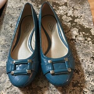 Talbots gorgeous teal shoes 7.5